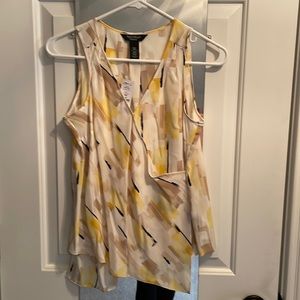 Brand new XS petite silk sleeveless blouse